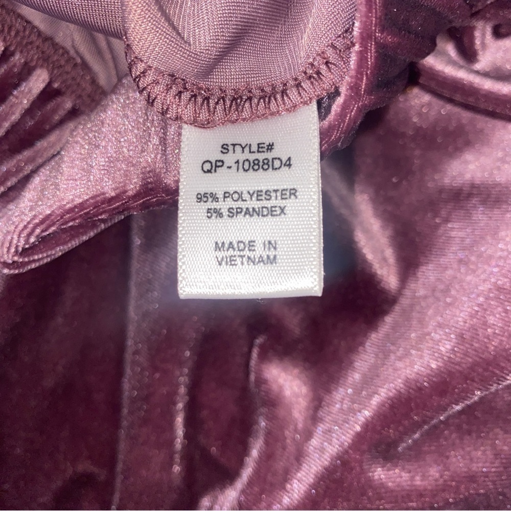 Zenana Velvet Wide Leg Pants Medium - Picture 7 of 7